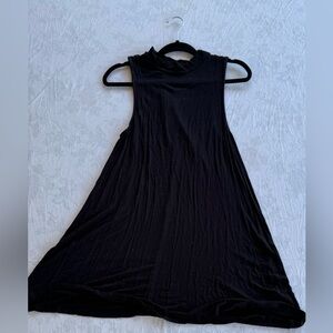 Cherish Asymmetrical Black Sleeveless Dress